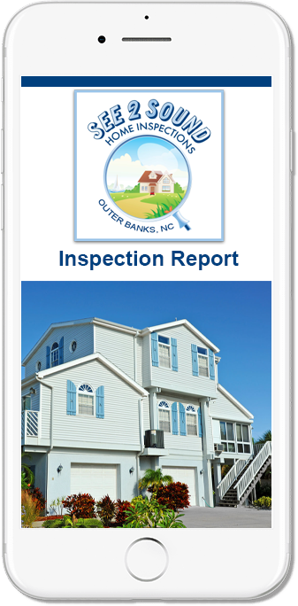 HomeGauge home inspection report on phone